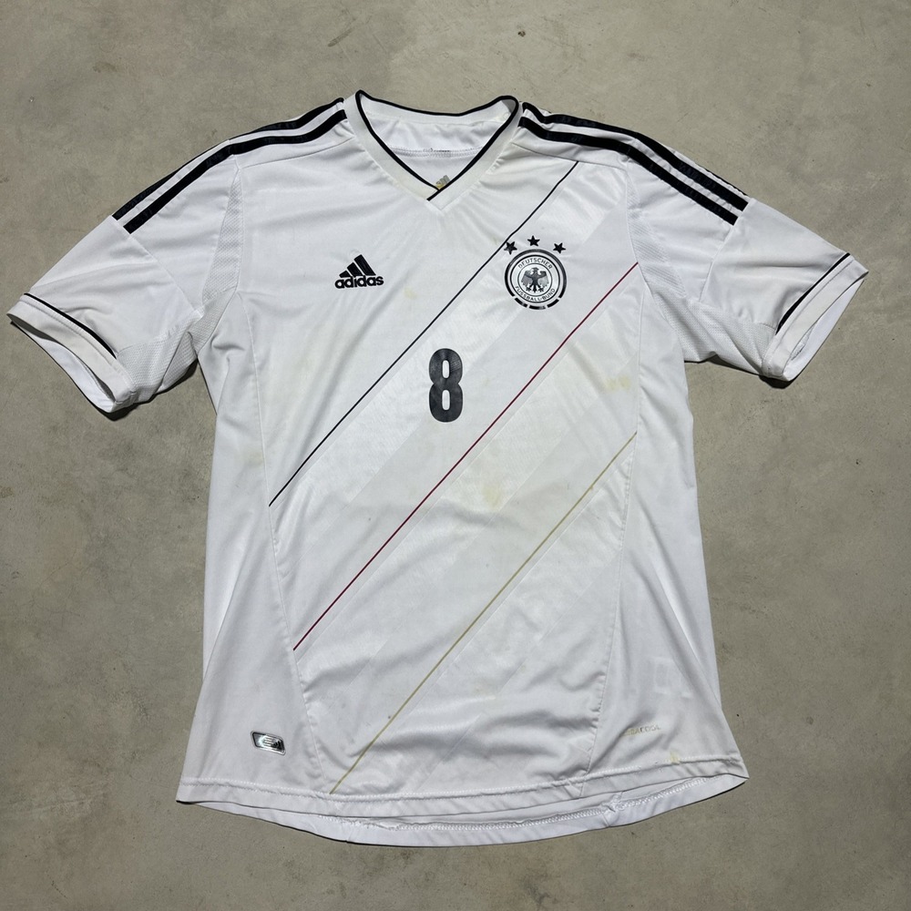 GERMANY 2012 2014 HOME FOOTBALL SHIRT SOCCER JERSEY ADIDAS MEN'S SZ L ÖZIL Y2K